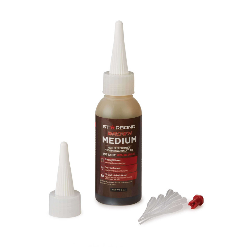 BR-150 Brown CA Glue - Medium - 2 oz